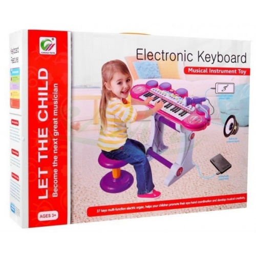 KEYBOARD dla dzieci z krzesełkiem 3 oktawy BB45D